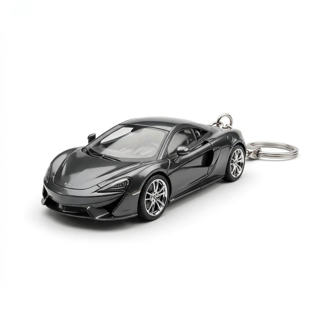 Graphite Racer Keychain