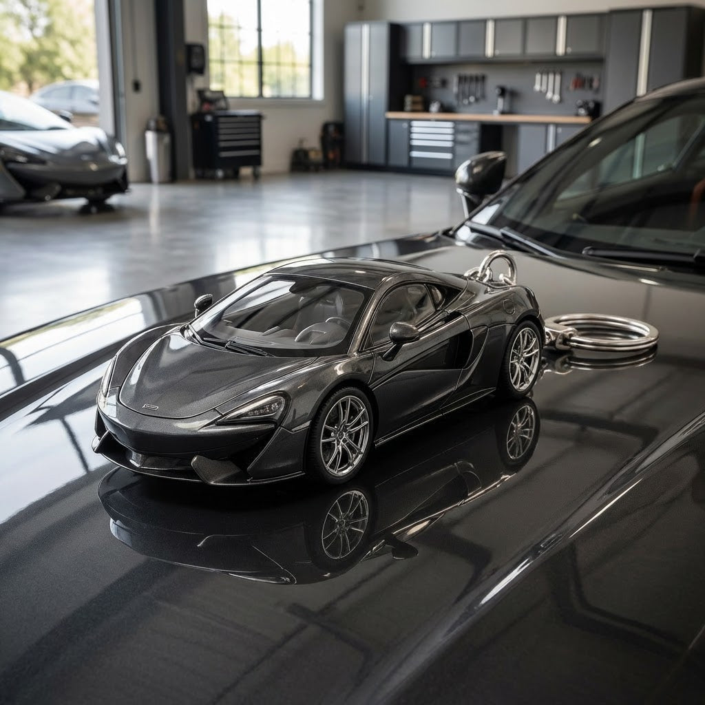 Graphite Racer Keychain