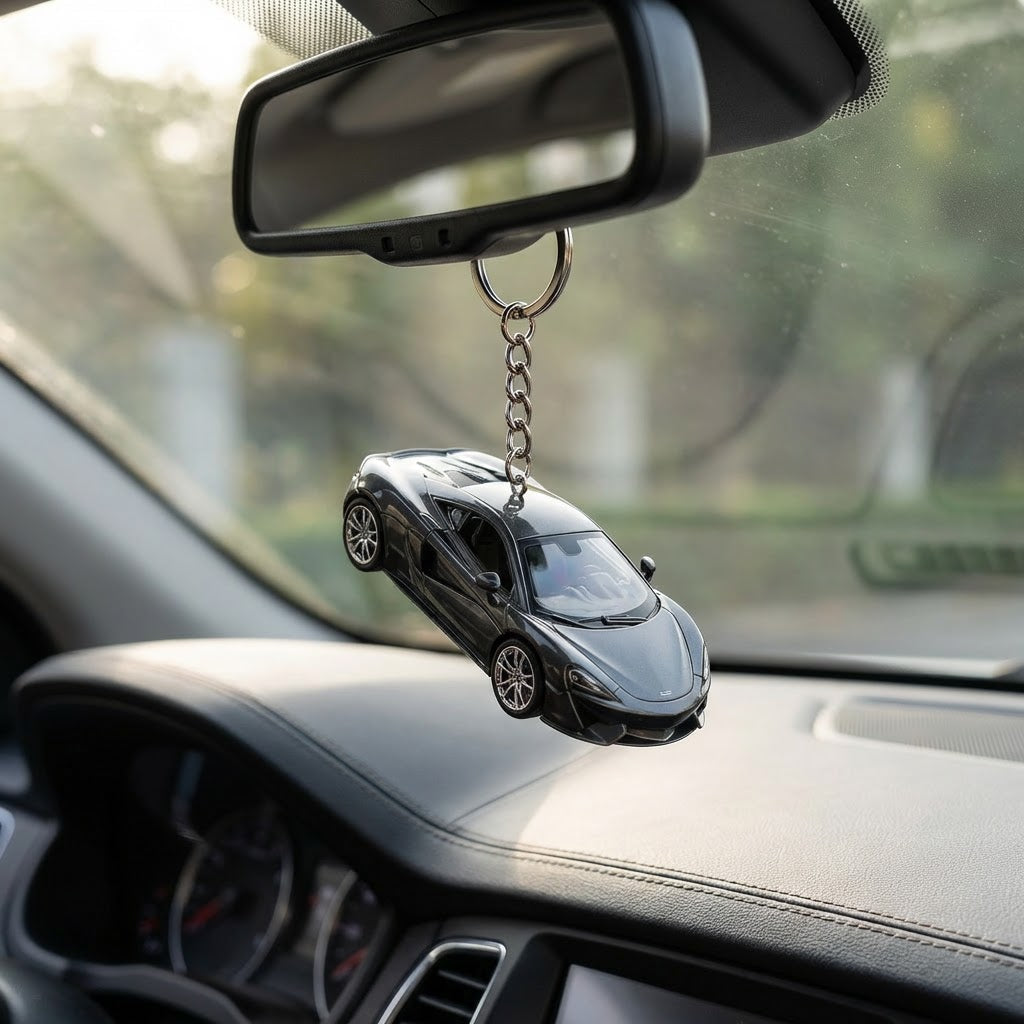 Graphite Racer Keychain